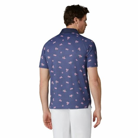 Callaway Azalea Gingham Print Golfpolo Peacoat