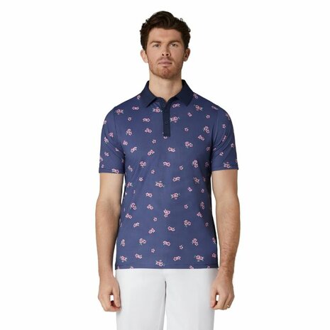Callaway Azalea Gingham Print Golfpolo Peacoat