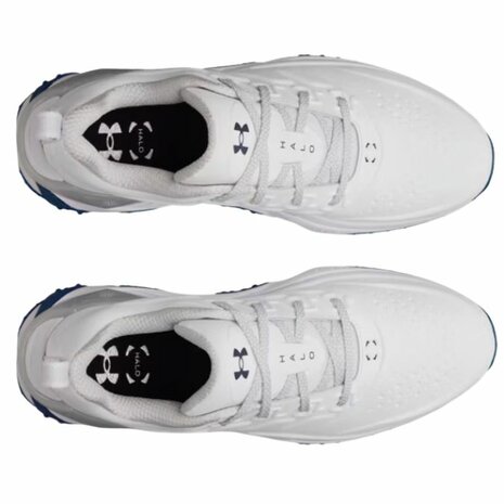 Under Armour Halo Tour SL Heren Golfschoenen Wit Blauw