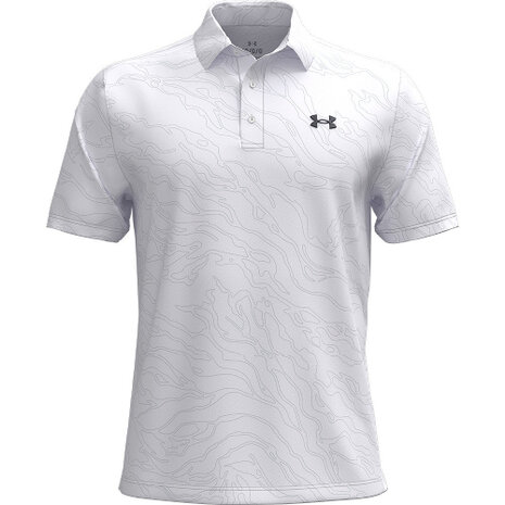 Under Armour Heren Playoff Golf Polo 3.0 Printed Micro Camo White
