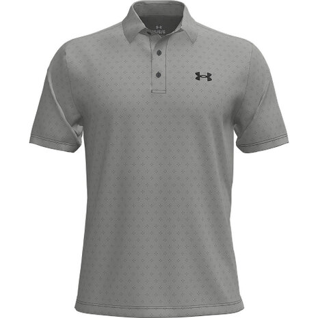 Under Armour Heren Playoff Golf Polo 3.0 Printed Micro Flower Clay Green