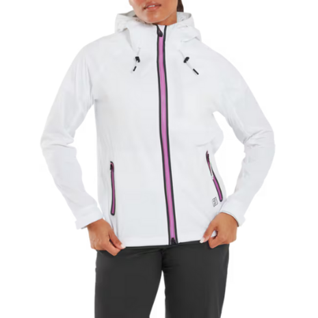 Footjoy HydroKnit Dames Golfjas Wit/Roze