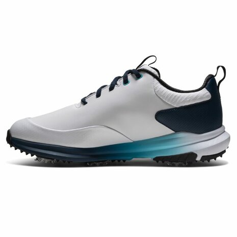 Footjoy Heren Golfschoenen Tour Rival Wit Navy Blauw