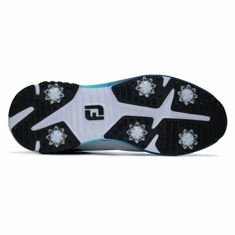 Footjoy Heren Golfschoenen Tour Rival Wit Navy Blauw