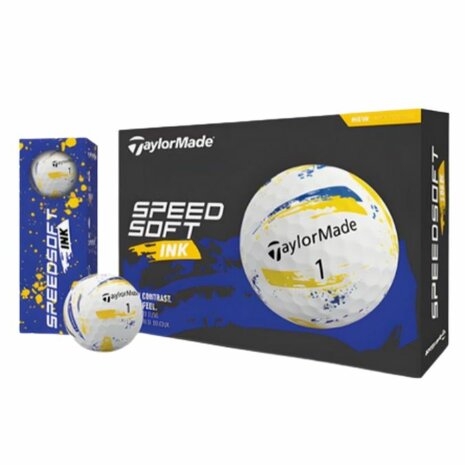 Taylormade Speed Soft USA Ink Golfballen Blauw Geel