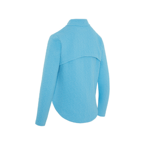Callaway 1/2 Zip Quilted Knit Pullover Dames Licht Blauw