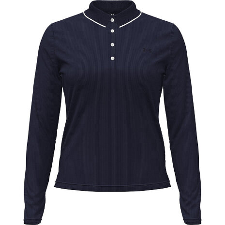 Under Armour Drive Chill LS Polo Midnight Navy
