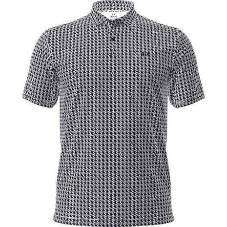 Under Armour T2G Polo Print Houndstooth Deuces White