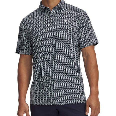 Under Armour T2G Polo Print Houndstooth Deuces