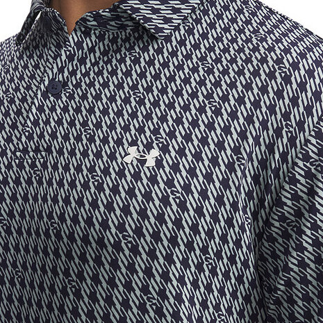 Under Armour T2G Polo Print Houndstooth Deuces