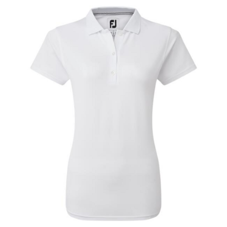Footjoy Stretch Pique Dames Polo Shirt wit 