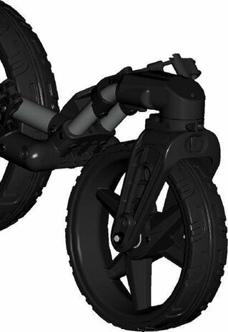 Fastfold 360 Golftrolley Glans Zilver Zwart