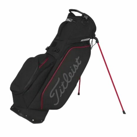 Titleist Players S5 StaDry Standbag Black Red Graphite