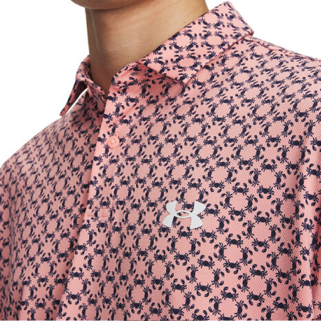 Under Armour Matchplay Polo Crab Print Pink
