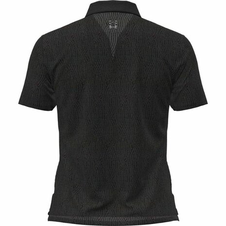 Under Armour Halo Bonded Jacquard Polo Zwart