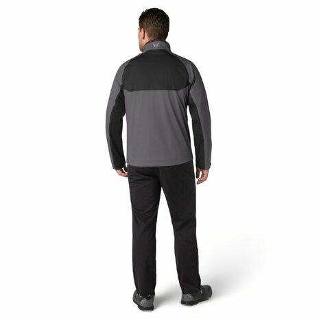 Callaway Stormlite 3 wasserdichter herren-Golf-Regenmantel Schwarz Grau