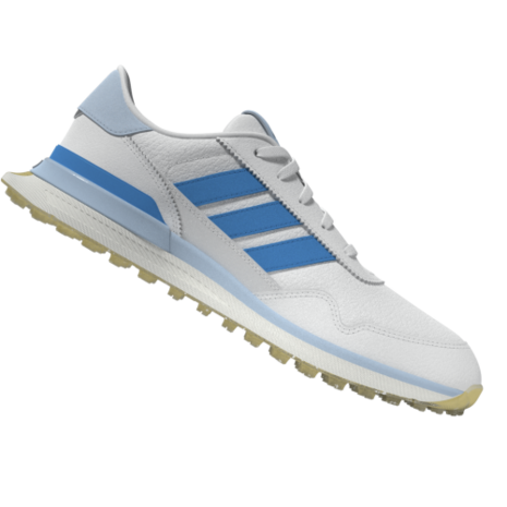Adidas Dames S2G 26 Leather Spikeless Golfschoenen Wit-Blauw