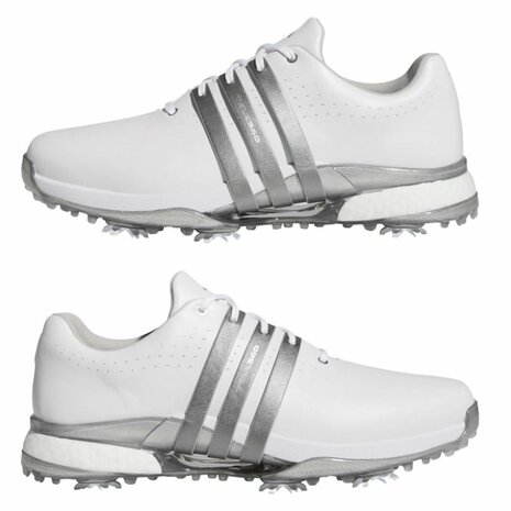 Adidas Tour360 24 Heren Golfschoenen Wit Zilver