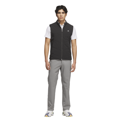 Adidas Ultimate365 Tour Deco Heren Golfpolo Wit Grijs