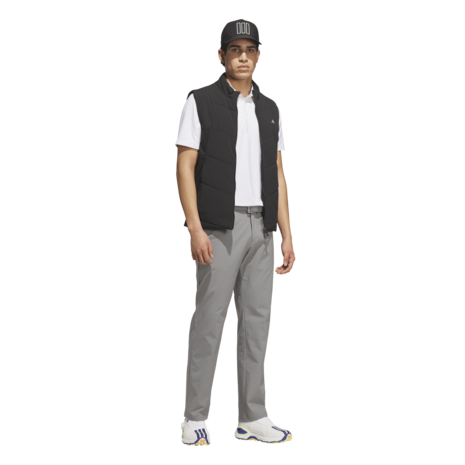Adidas Ultimate365 Tour Deco Heren Golfpolo Wit Grijs