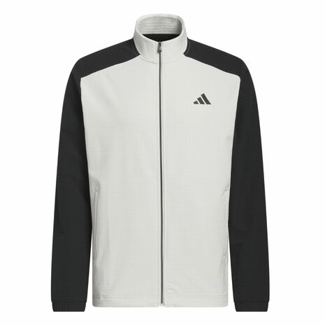 Adidas Ultimate365 Wind Volledige Ritssluiting Heren Golfsweater Aluminium Zwart