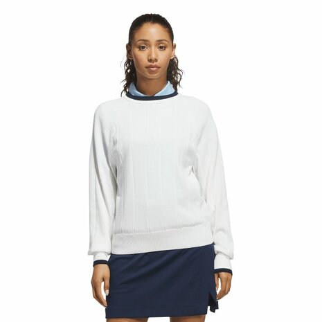 Adidas Ultimate365 Knit Crew Dames Sweater Wit
