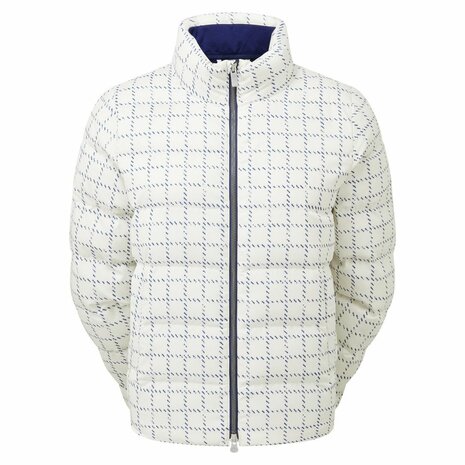Footjoy Lightweight Insulated Women's Golf Jacket Windproof Beige Navy