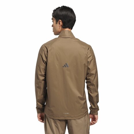 Adidas Heren Waterdichte Golfjas Clima Performance Khaki