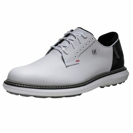 Footjoy Heren Golfschoenen Traditions Wit Zwart Rood