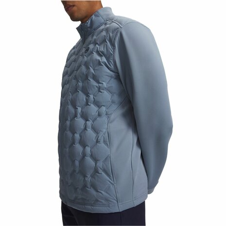 Under Armour Drive Down Hybryd Heren Winter Golfjas Blue Wind