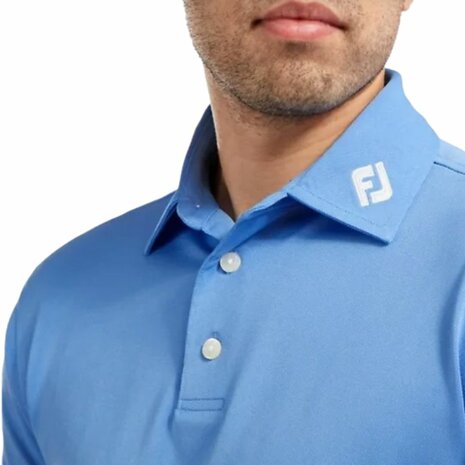 FootJoy Men&rsquo;s Stretch Piqu&eacute; Polo Shirt Light Blue 91826
