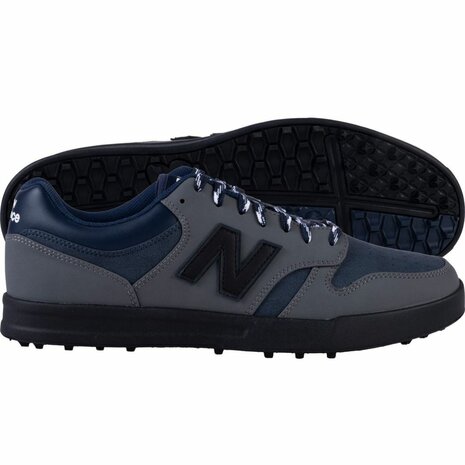 New Balance 480 Golf SL Wide Fit Heren Golfschoenen Navy Zwart Grijs