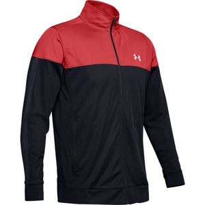 Under Armour Sportstyle Pique Track Jacket Black Red