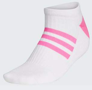 Adidas Dames Comfort Lage Golfsokken Wit Pink