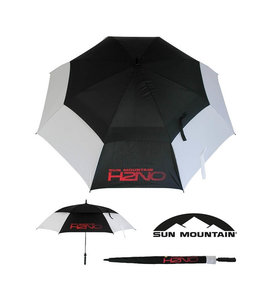 Sun Mountain H2NO Dual Canopy Golf Paraplu Wit Zwart 