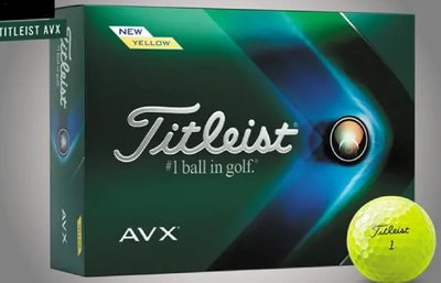 Titleist AVX Golfballen Geel 2022