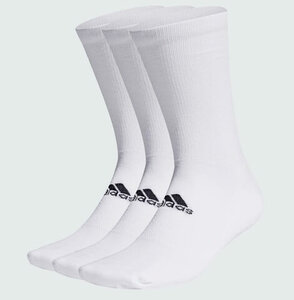 Adidas 3 Paar Herren Golfsocken lang weiß Größe 48-51