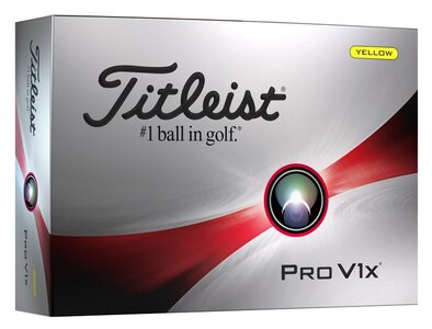 Golfballen Titleist ProV1X 2023 Geel