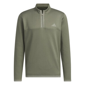 Golfsweater Adidas Microdot 1/4 Rits Olive