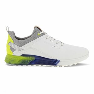 Ecco M Golf S-Three White Lime Punch