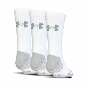 Under Armour 3 Paar Golf Manner Socken lange Weiss 47+