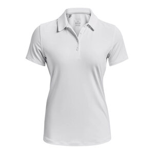 Ladies Golf Polo Under Armour Zinger Short Sleeve White Halo Gray