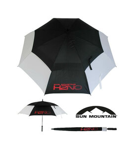 Sun Mountain H2NO Dual Canopy Golf Regenschirm Weiss Schwarz