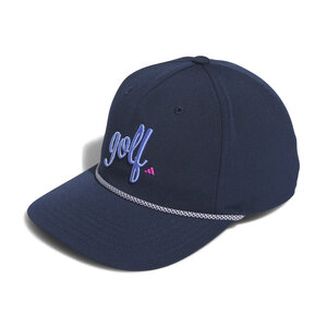 Golf Ladies Cap Adidas 5 Panel Script Navy