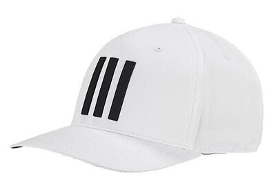 Golf Cap Adidas 3 Stripes White