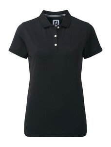 Footjoy Ladies Stretch Pique Polo Shirt Black