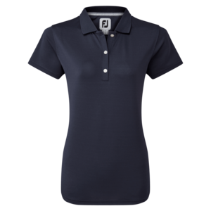 Footjoy Stretch Pique Solid Golf Polo Damen Marineblau