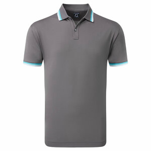 Men's Golf Polo Footjoy Solid With Trim Lava