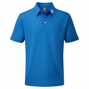 Footjoy Stretch Pique Solid Polo Junior Cobalt