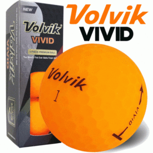 Volvik Vivid Golf Balls Sleeve Orange
